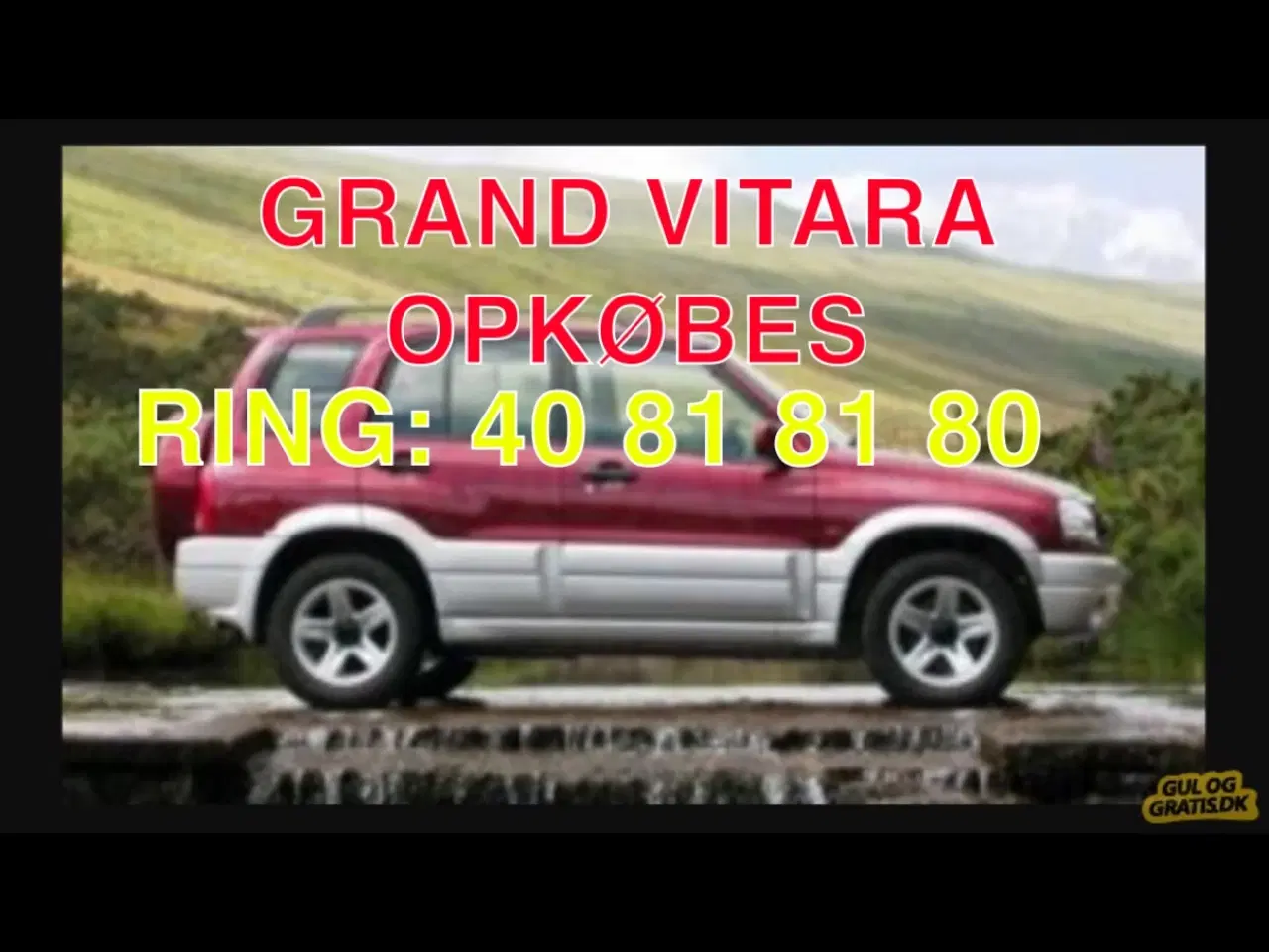 Billede 1 - GRAND VITARA OPKØBES