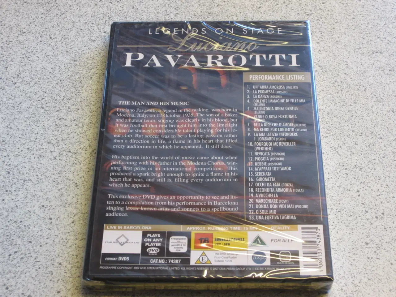 Billede 2 - DVD Luciano Pavarotti - Legend on Stage