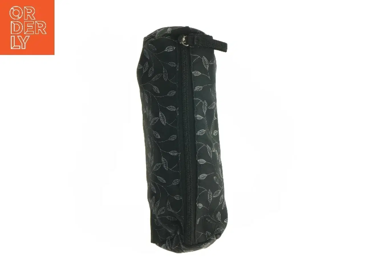 Billede 4 - Sort penalhus med bladtryk (str. 25 cm. ja)