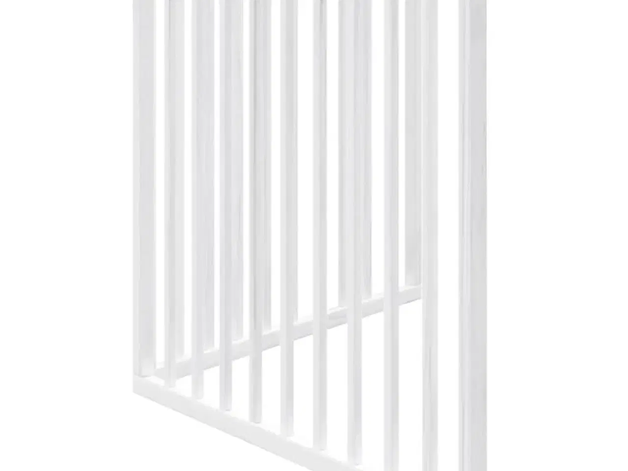 Billede 5 - Hundegitter foldbart 2 paneler hvid 160 cm poppeltræ