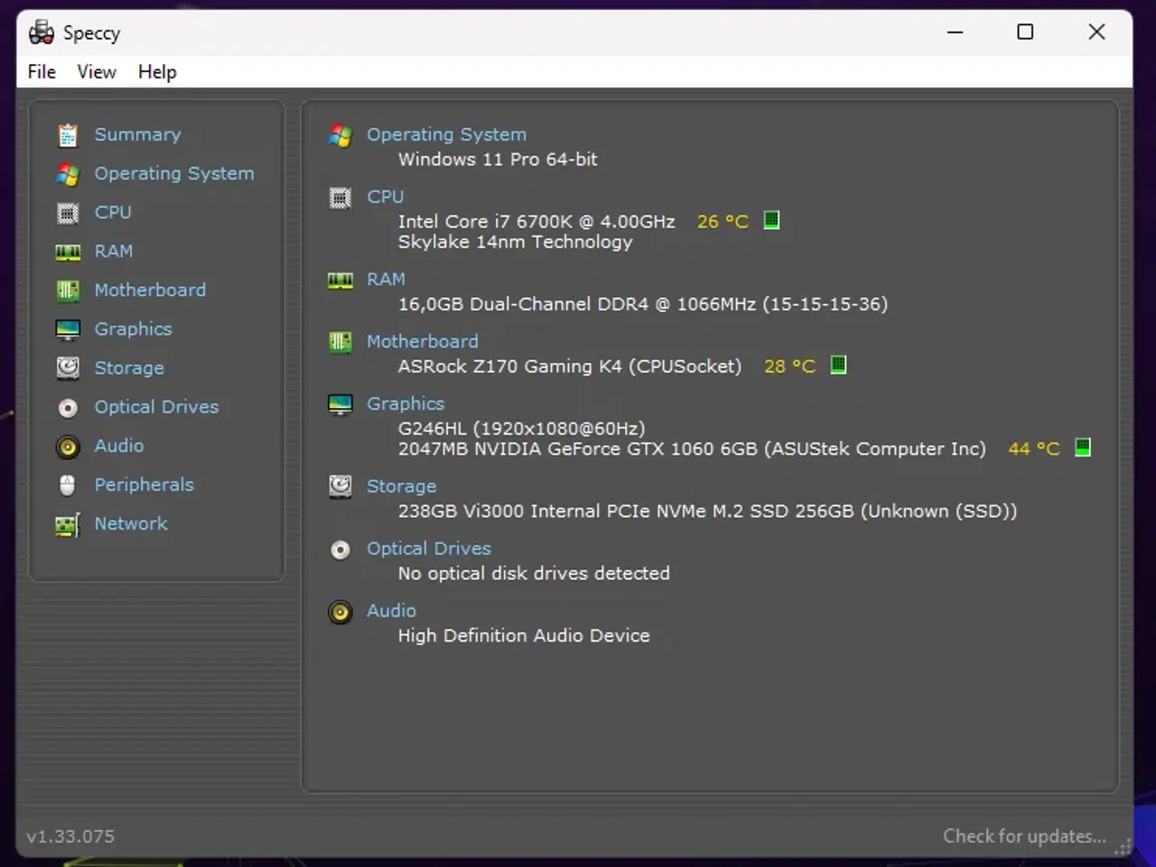 Billede 13 - Stærk Gamer, i7-6700K, GTX 1060, 16 GB ram