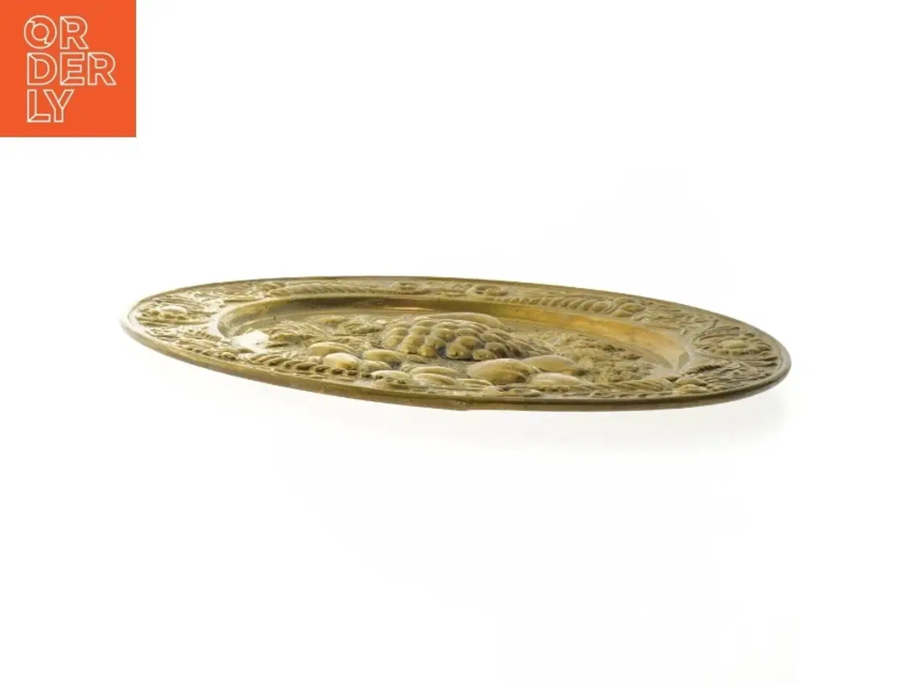 Billede 3 - Metal platte frugt motiv (str. Ø 36,5x1 cm)