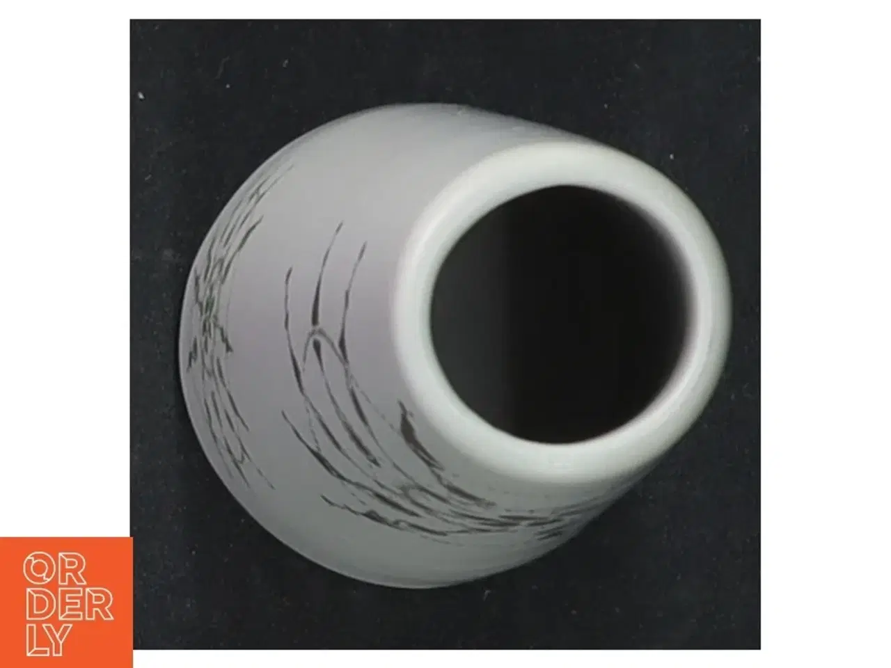 Billede 4 - Keramikvase med grafisk mønster (str. 13,5 cm)