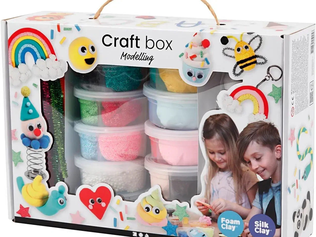 Billede 1 - Foam Clay® og Silk Clay® i gaveæske, ass. farver, 1 sæt