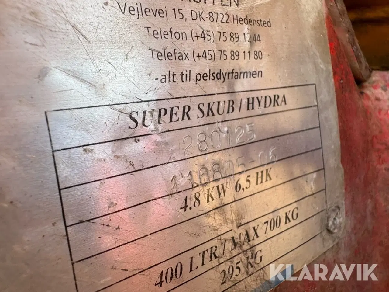 Billede 6 - Motorbør 400L SUPER SKUB / HYDRA 6,5 HK