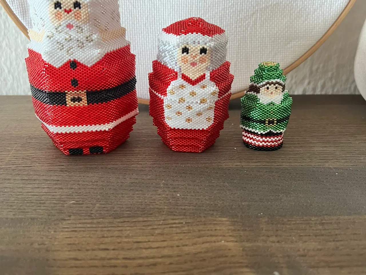 Billede 1 - Nisse sæt lavet i miyuki perler 