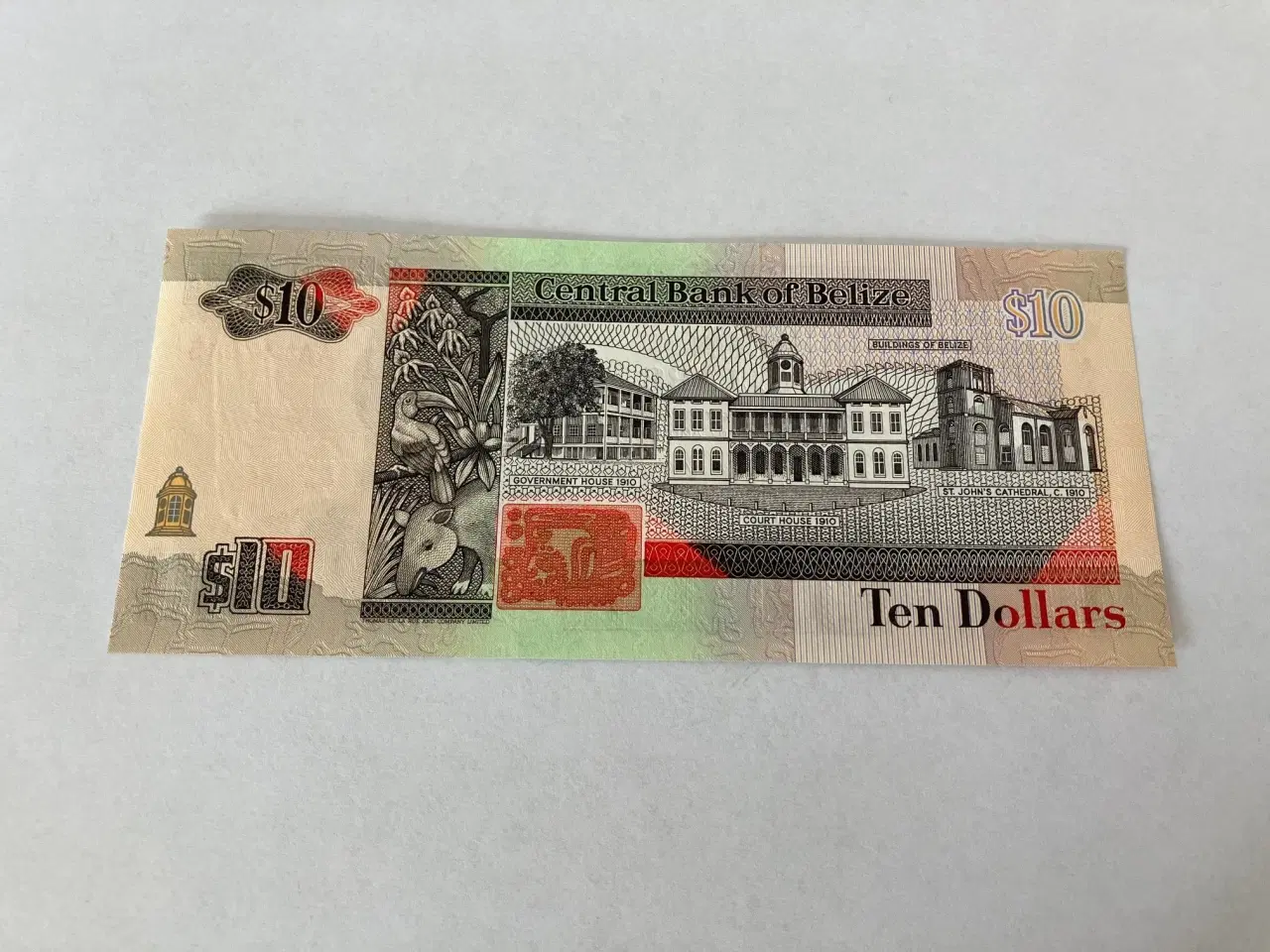 Billede 2 - 10 Dollars Belize 1990