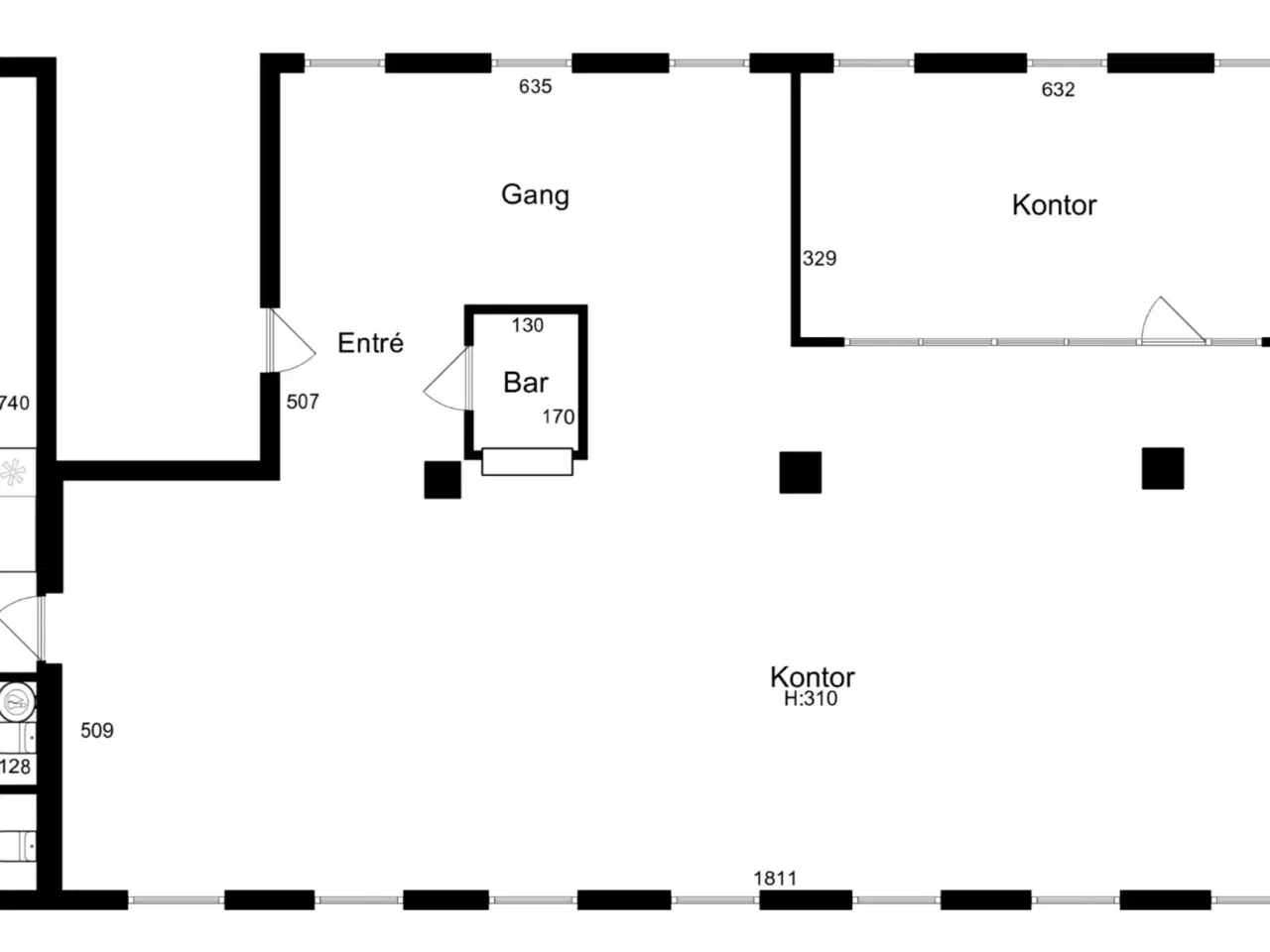 Billede 12 - 227 m2 effektivt storrumskontor i tidligere Cigarfabrik centralt på Frederiksberg