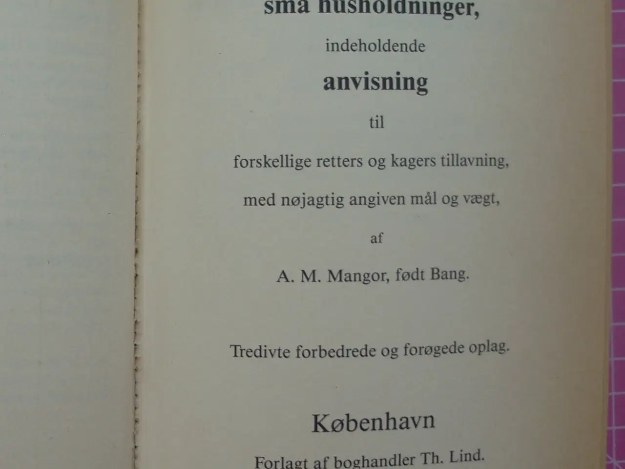 Billede 2 - Madam Mangor´s Kogebog 1890