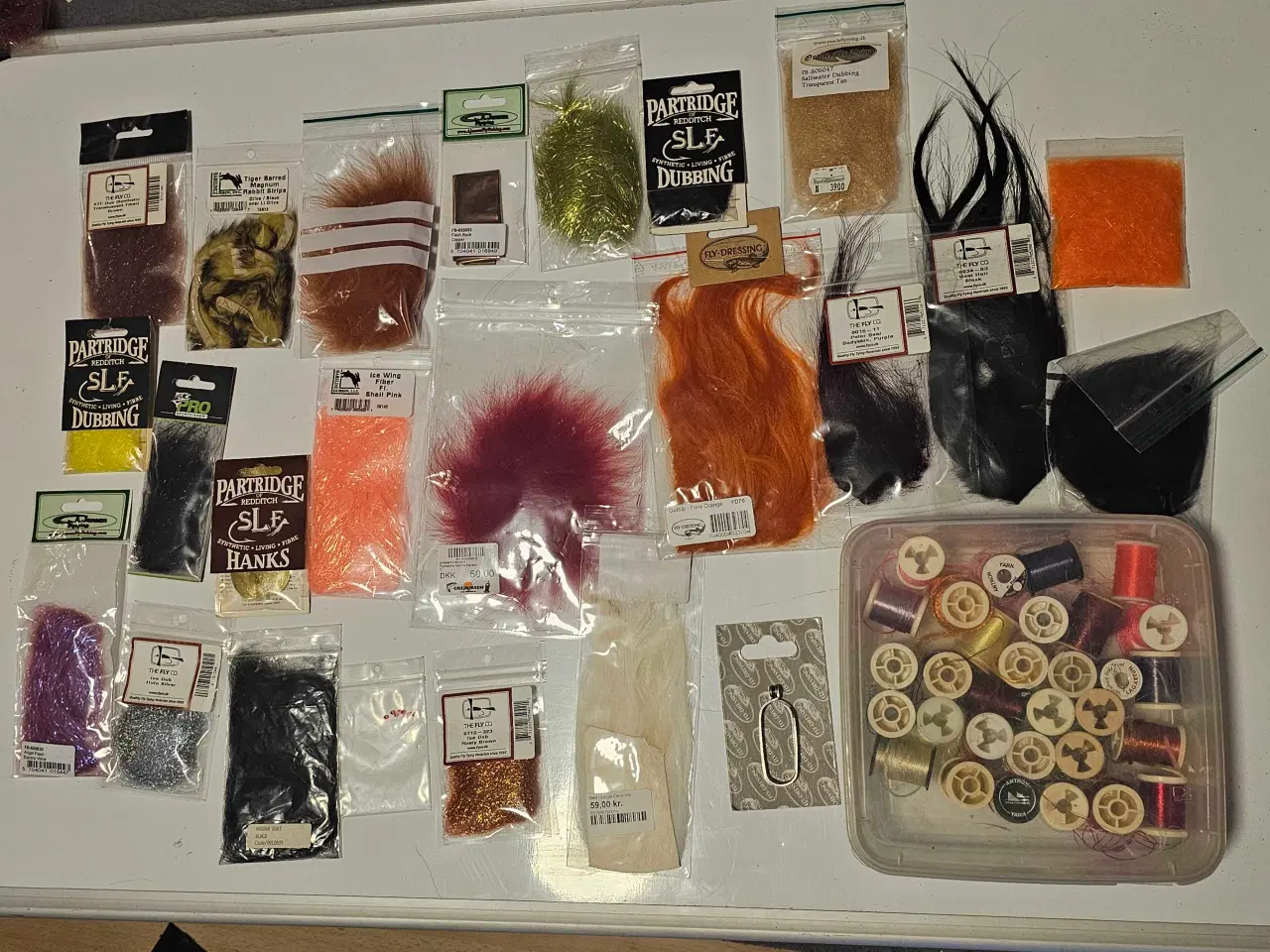 Billede 3 - Stort lot fluebindings materialer
