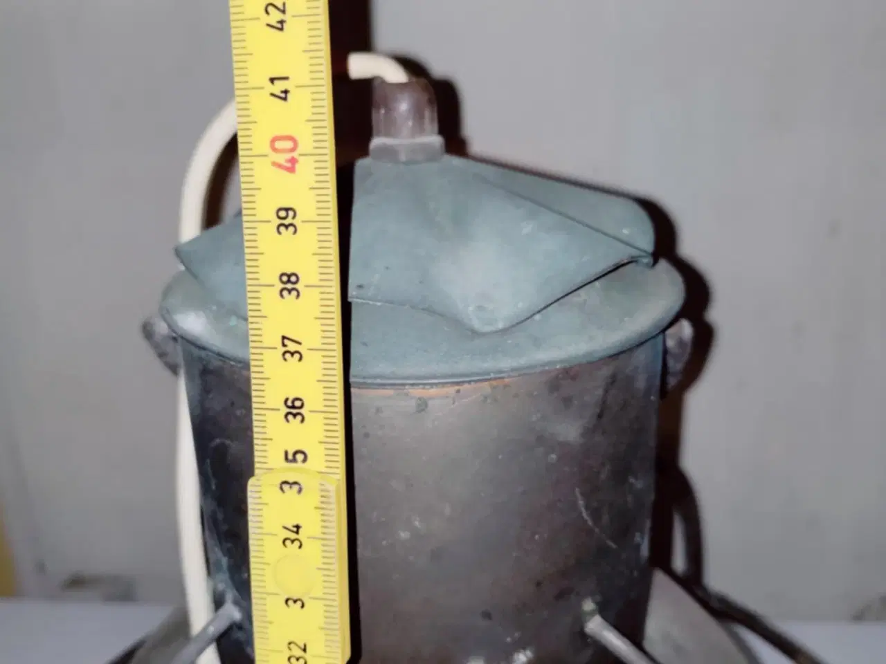 Billede 3 - stor fin skibslampe måske til det maritime rum