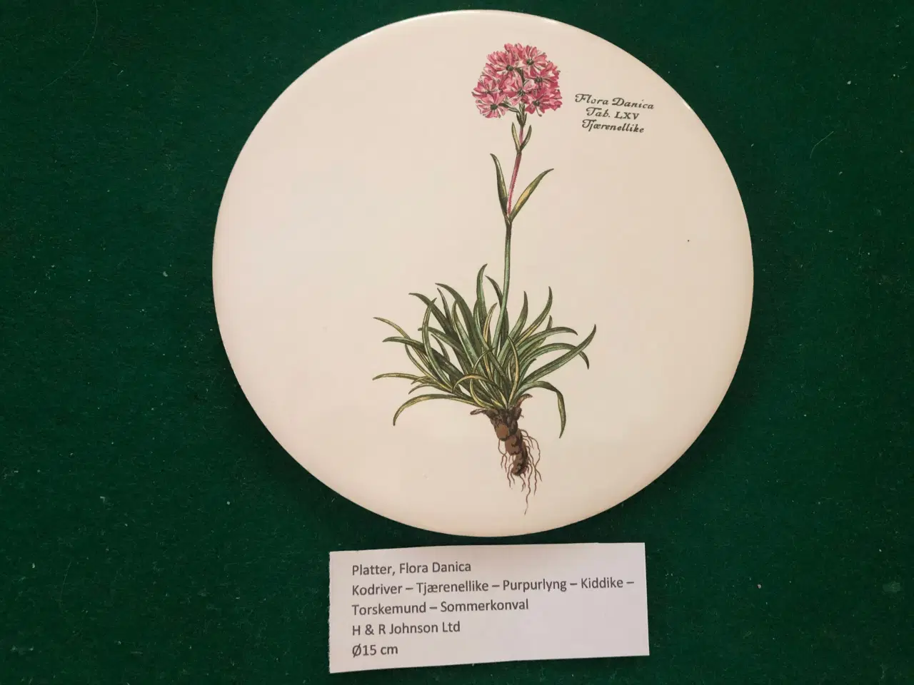 Billede 1 - Platter, Flora Danica, Ø15 cm