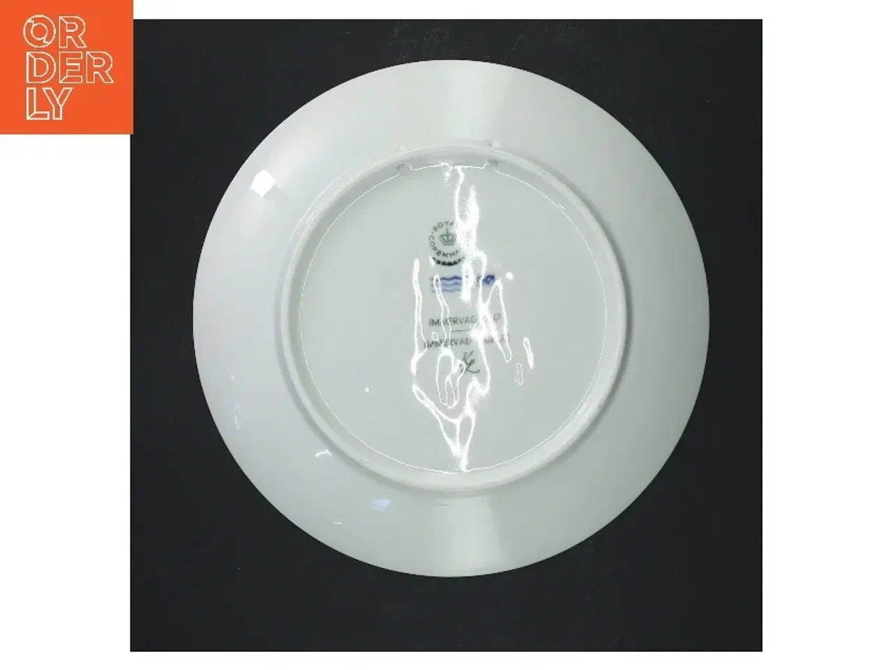 Billede 3 - Platte med jagtscene fra Royal Copenhagen (str. 18,5 cm)