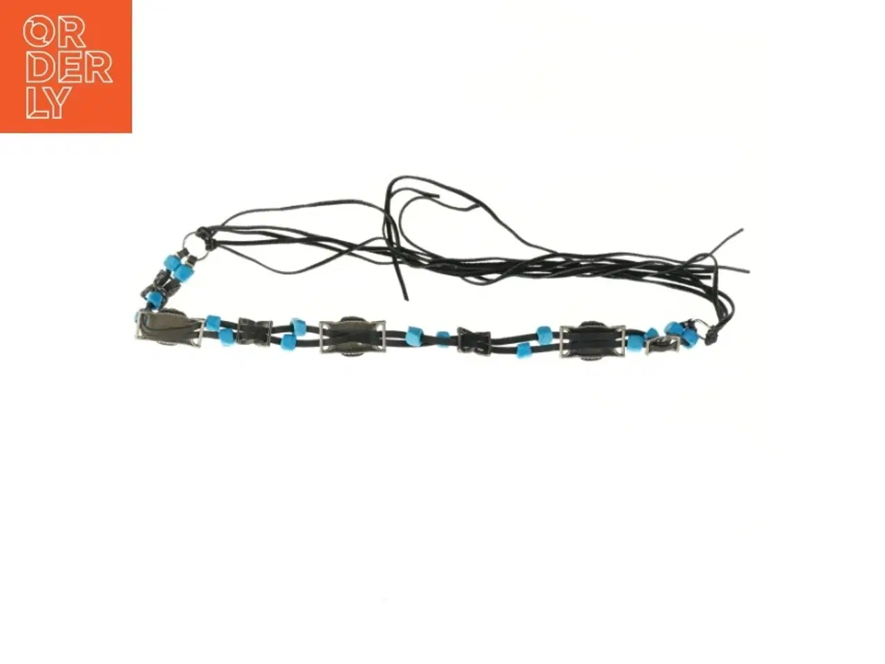 Billede 2 - Læder og perlebælte (str. 160 cm)