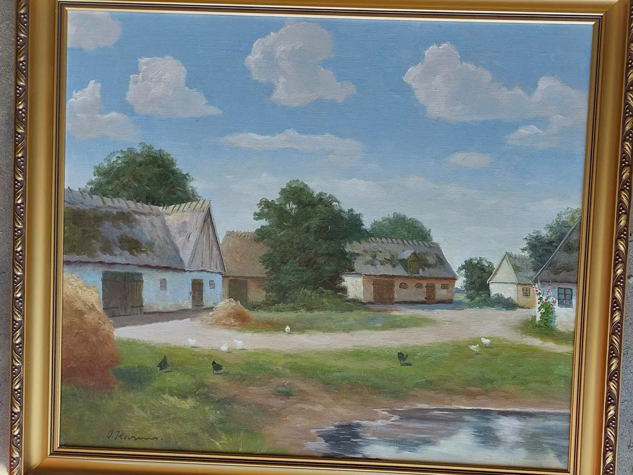 Billede 3 - O. ( Osvald ) KARMS - ( 1885 - 1972 ) - oliemaleri