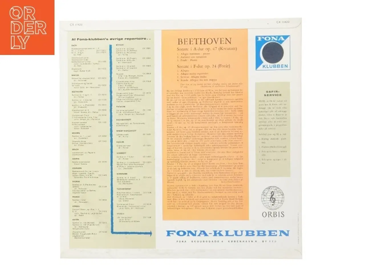 Billede 3 - Beethoven LP fra Fona-Klubben fra Fona-Klubben