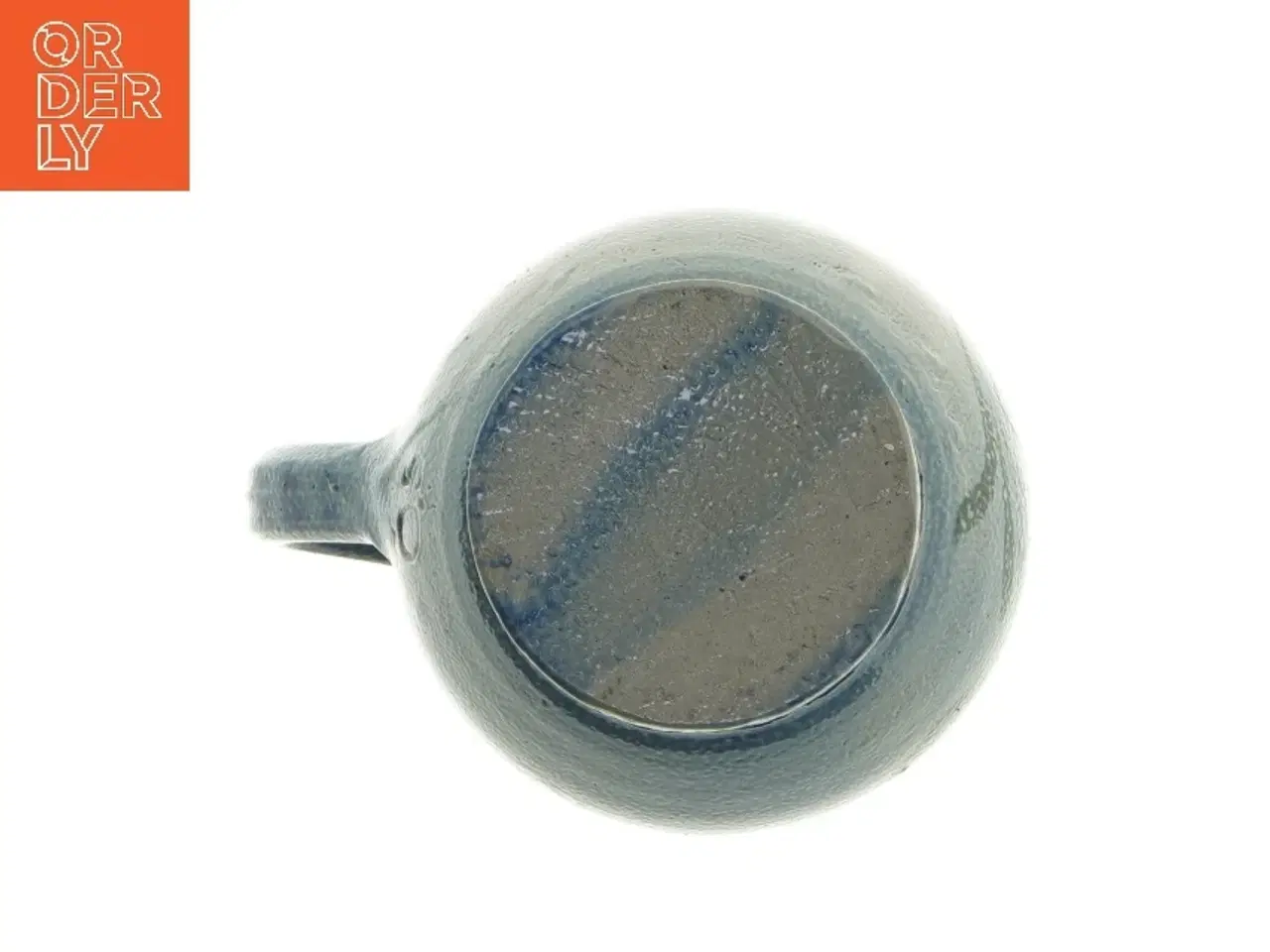 Billede 4 - Keramikkande, blå (str. Ø 7 cm længde 15 cm)