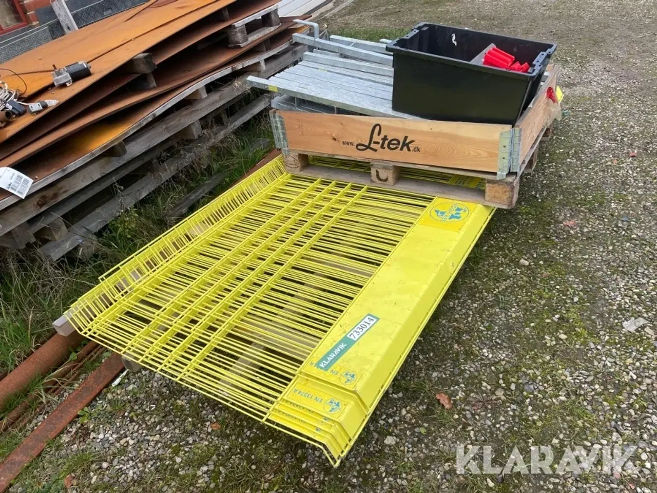 Billede 2 - Hegn Ser hegn EN13374A 8 styk med holdere