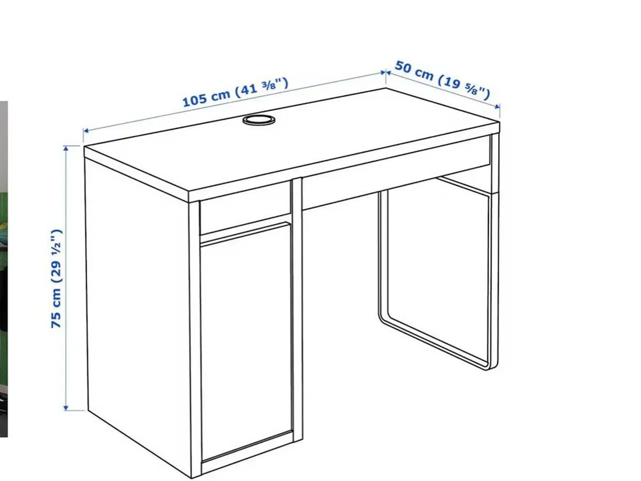 Billede 1 - Skrivebord fra Ikea sælges! 