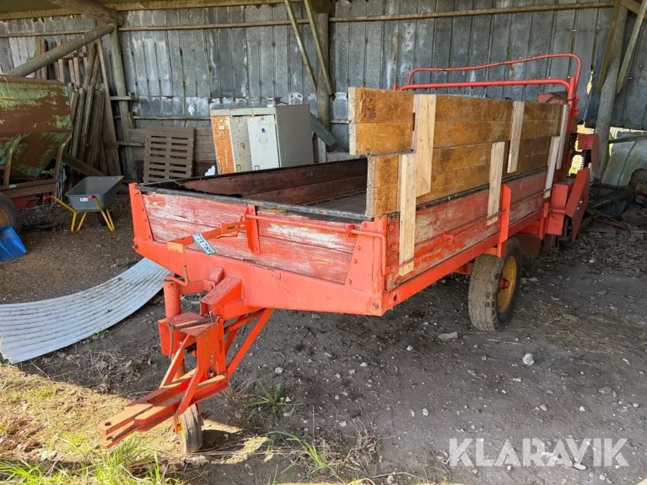 Billede 1 - Aflæsservogn Roland Med møgspreder, aflæsser og sideaflæsser