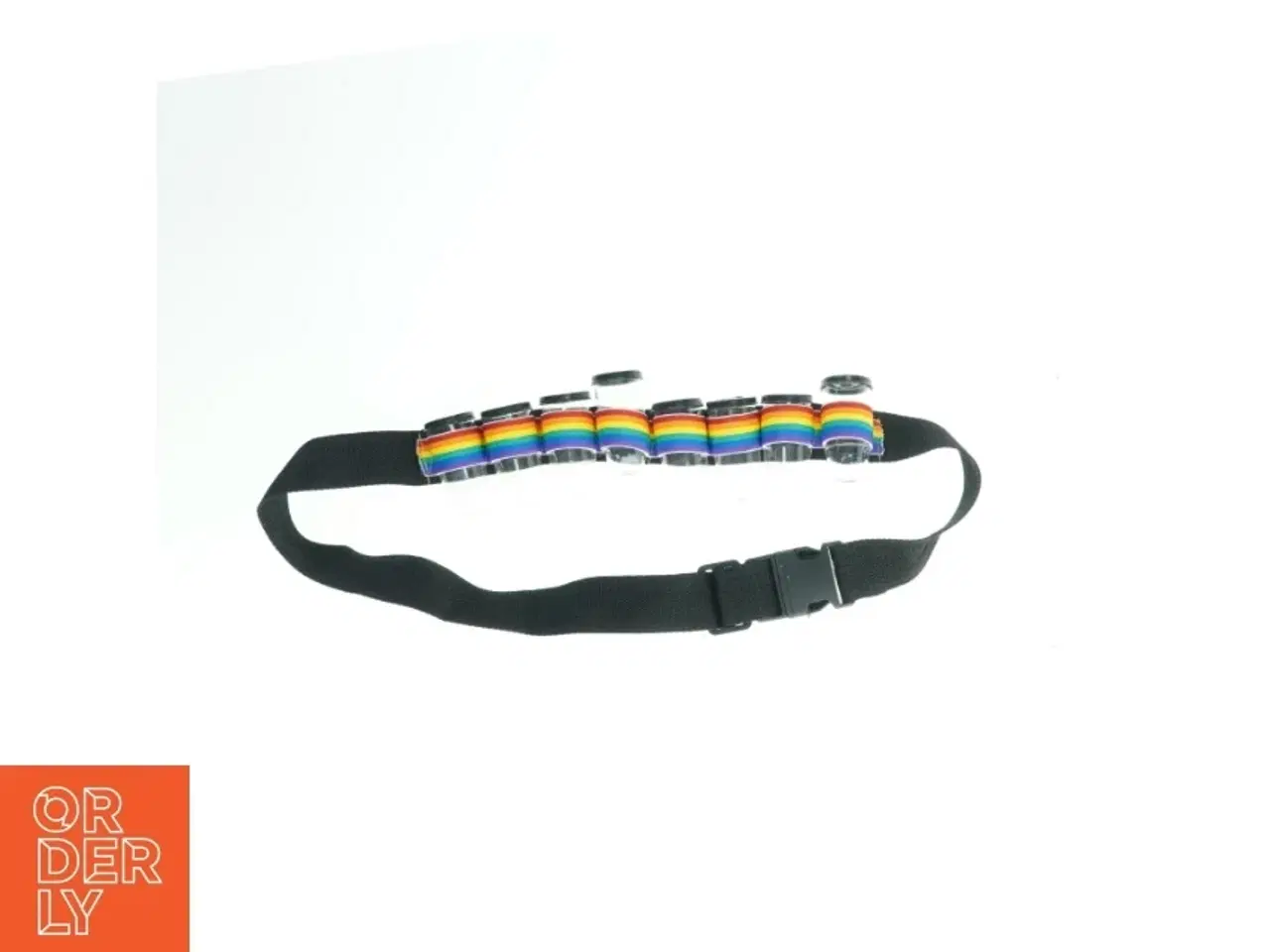 Billede 1 - Regnbue skudbælte med plastikshotglas (str. Ø 44 cm)