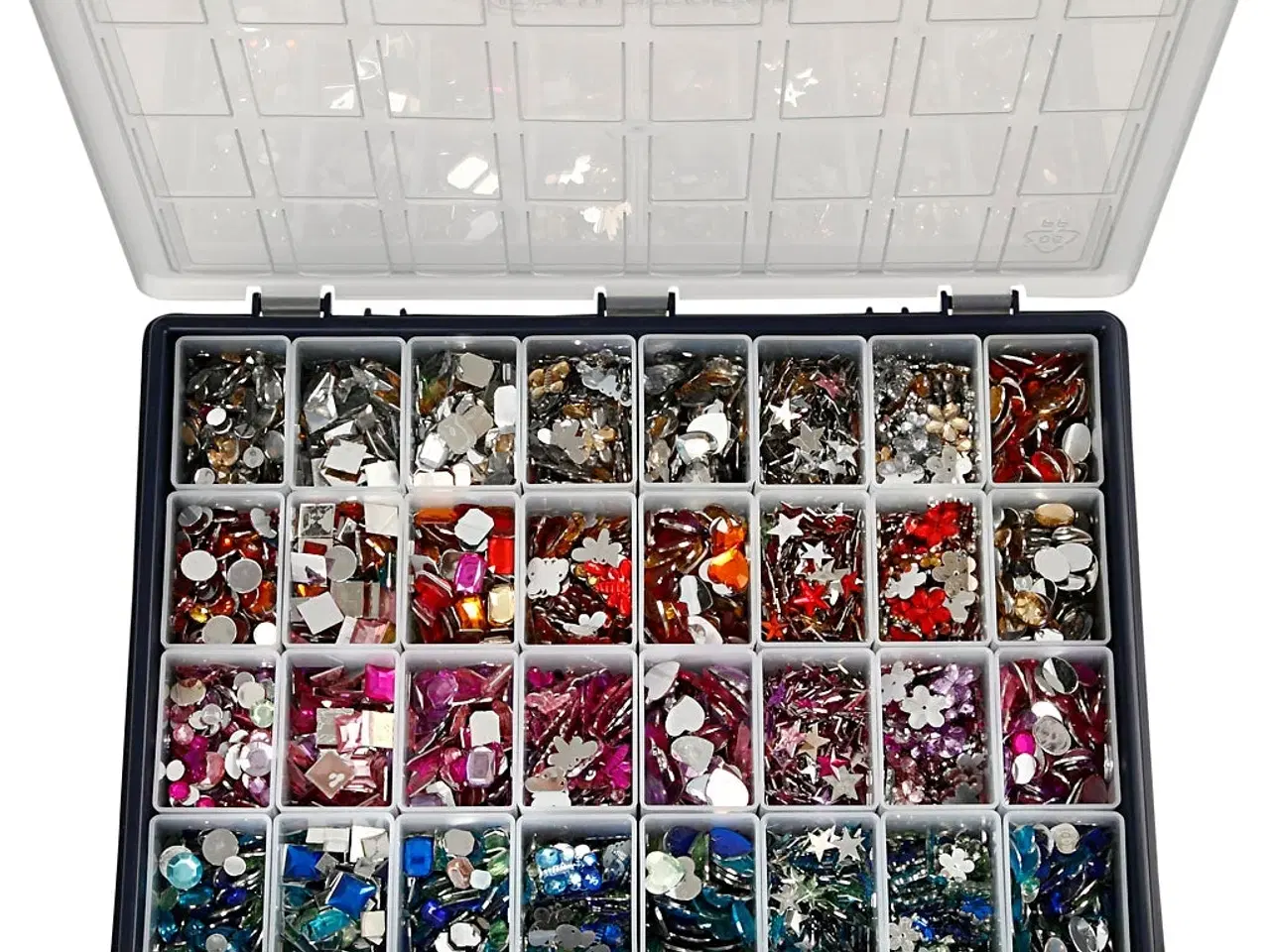 Billede 1 - Ass. Rhinsten 6-16 mm, 360 stk. til kreative projekter