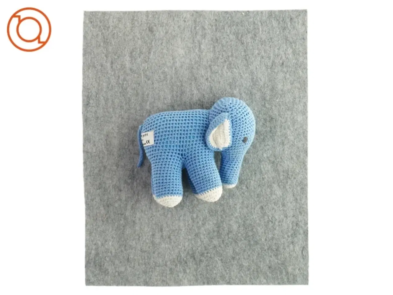 Billede 1 - Hæklet elefant (str. 17 x 13cm)