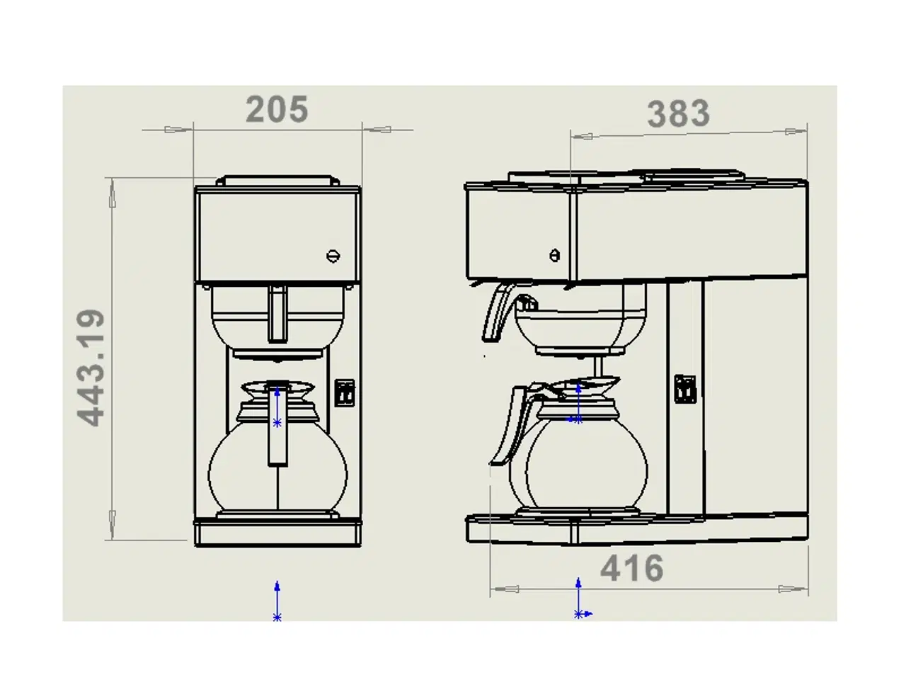 Billede 2 - Professionel filter kaffemaskine – rustfri stål