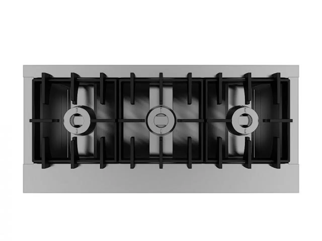 Billede 2 - Pandekage komfur til Gas – 3 Blus – 19,5 kW