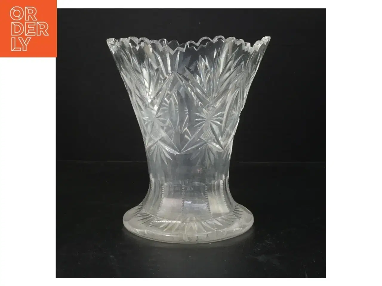 Billede 1 - Krystalvase (str. 21 cm)