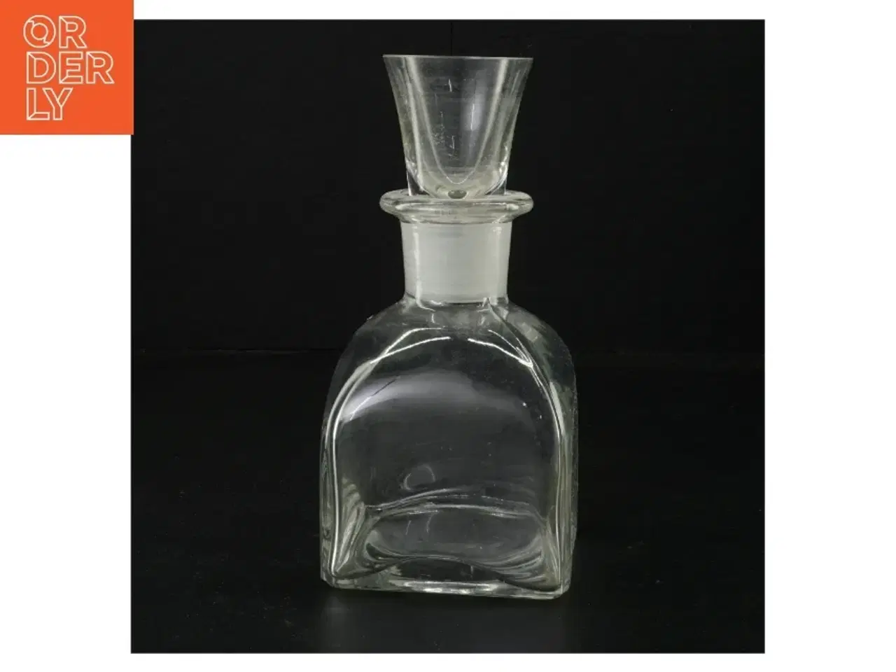 Billede 1 - Gennemsigtig glaskaraffel med prop (str. 19 x 9 cm)