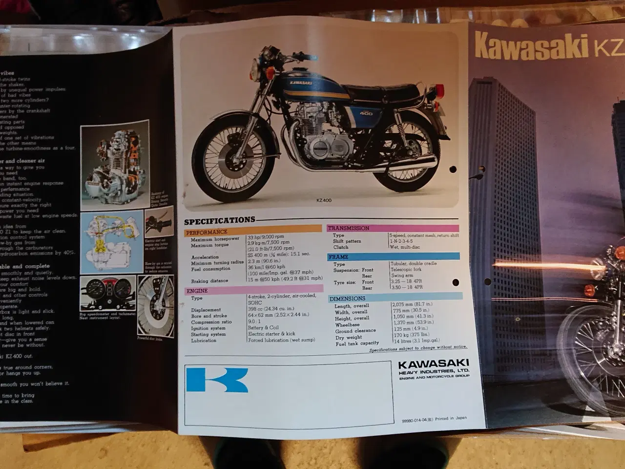 Billede 11 - org. Kawasaki Brochure