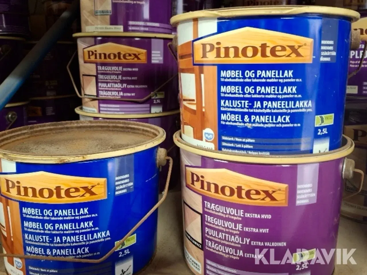 Billede 1 - Assorteret lak & panelhvid Pinotex - Panellak, møbellak & panelhvid, ca 50 styk