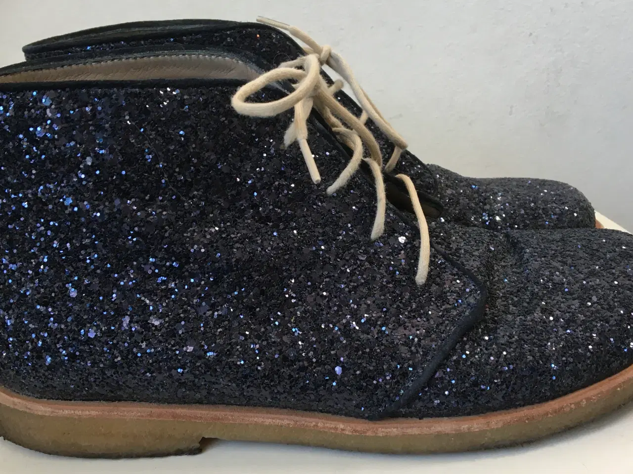 Billede 4 - Angulus støvler, blå glimmerstøvler, str 40