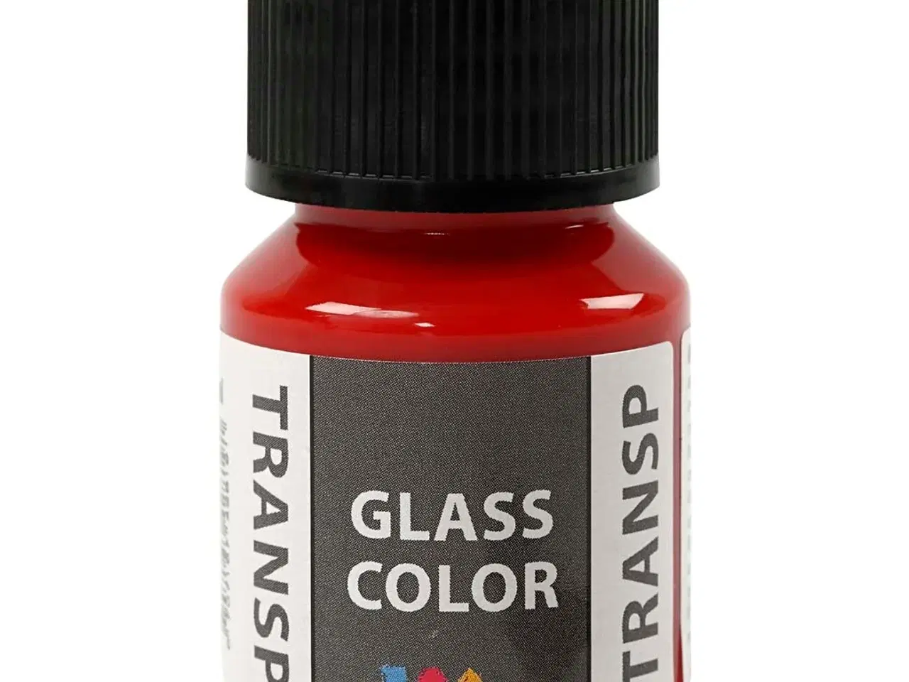 Billede 1 - Transparent Rød Glasfarve - 30 ml til Kreative Projekter