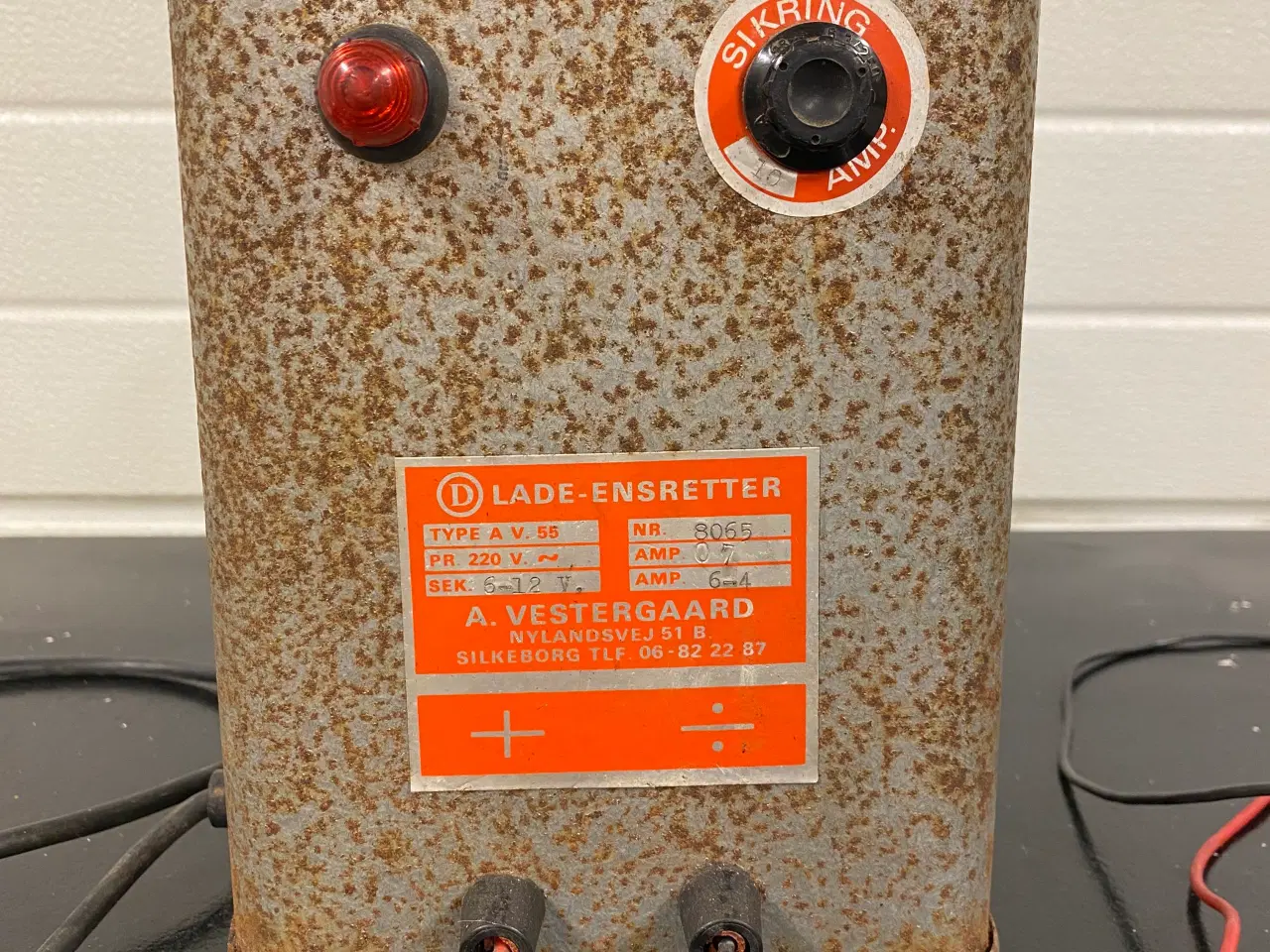 Billede 2 - Vintage 12 volt batterilader retro 