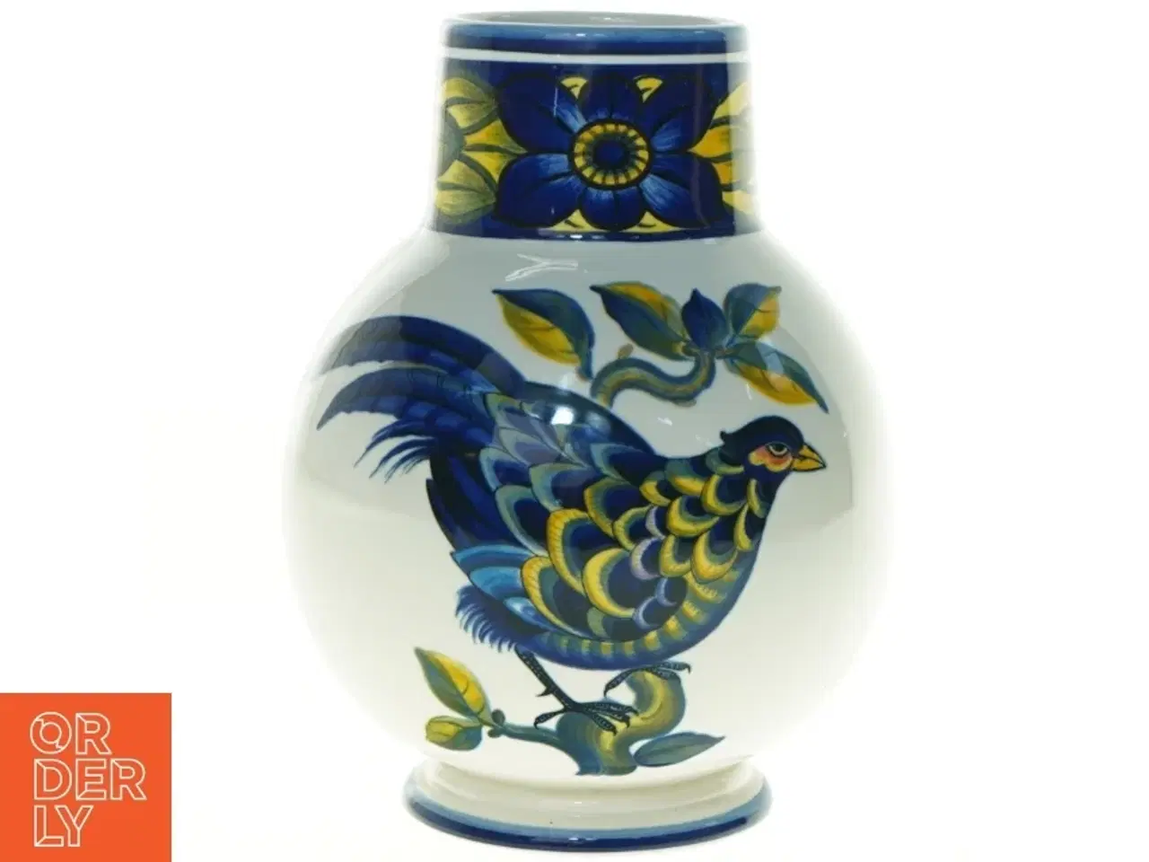 Billede 1 - Royal Copenhagen Blue Pheasant Vase fra Royal Copenhagen (str. 20 x 16 cm)