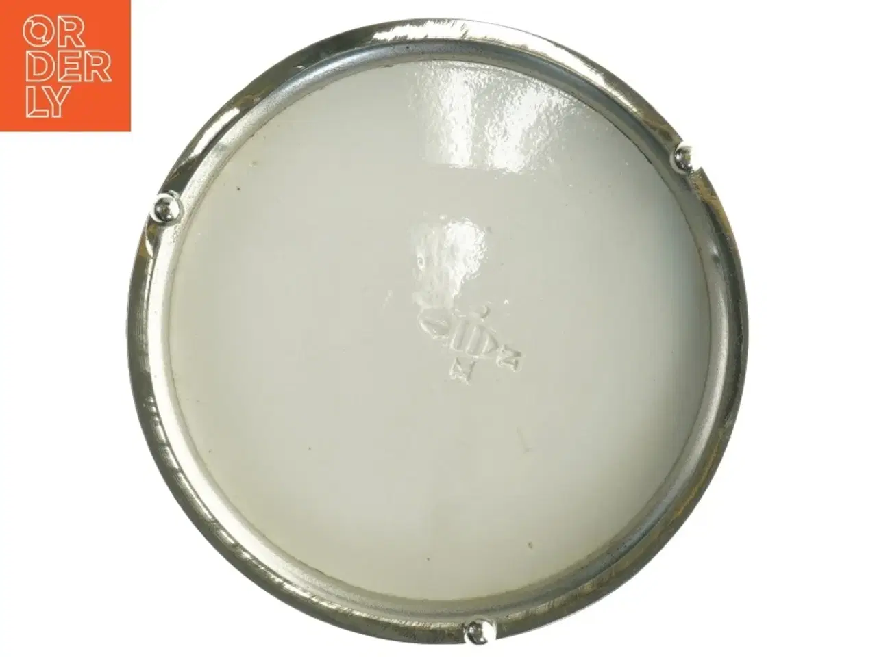 Billede 4 - Porcelænsfad med fuglemotiv i sølvramme på fod (str. Diameter, 17 cm)