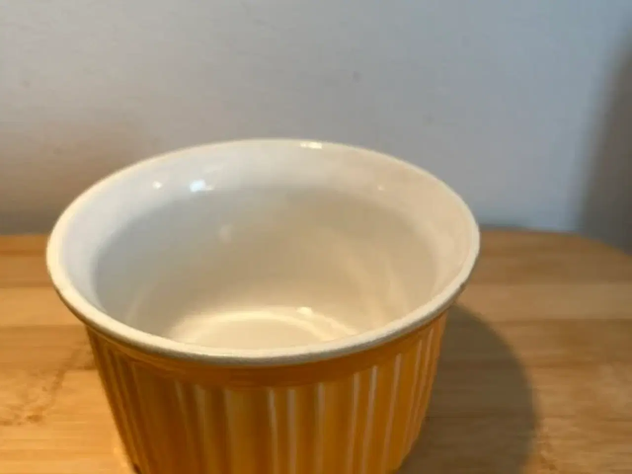 Billede 1 - Smuk orange vintage ramekin - fin og ubrudt glasur