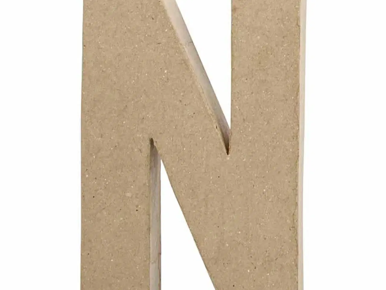 Billede 1 - Håndlavet Bogstav N i Papmaché - 20,2 cm