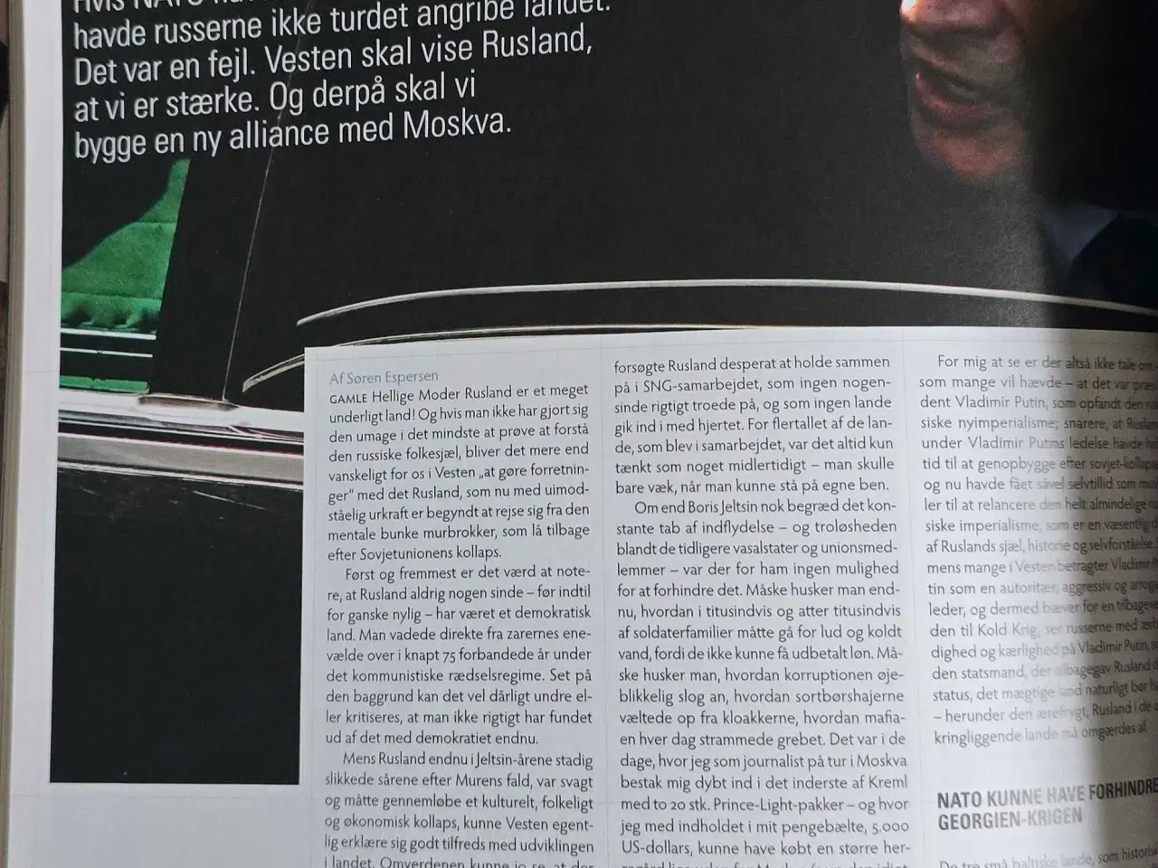 Billede 2 - Ræson 02/08 forandring vi kan tro på? Putin NATO