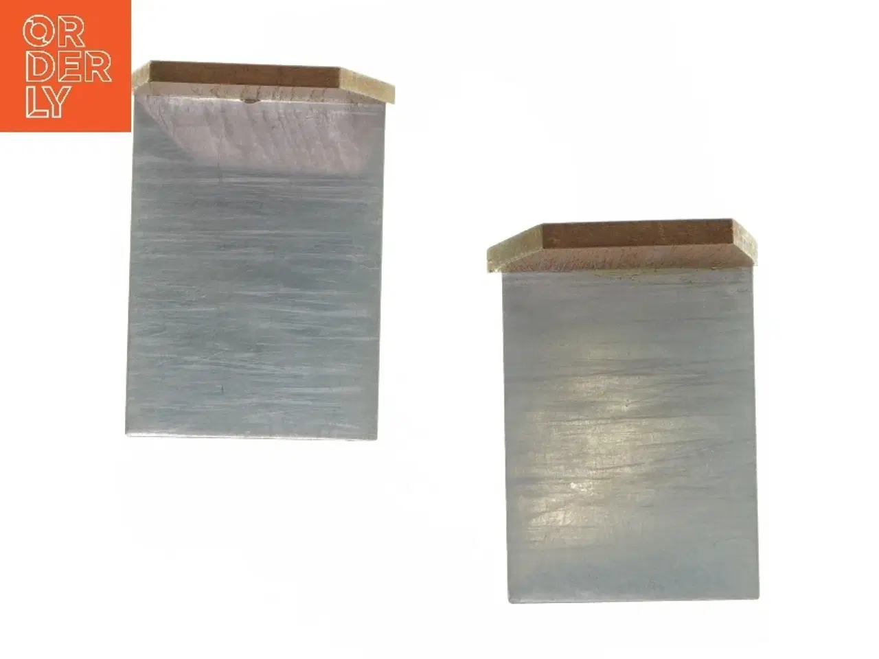 Billede 3 - Teak Træ bogstøtter (str. 10x11x8 cm)