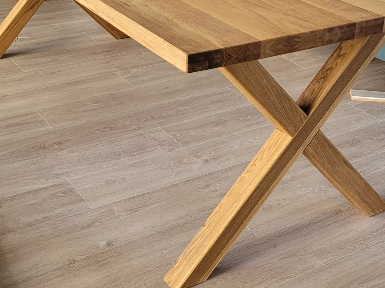 Billede 3 - Spisebord massiv eg