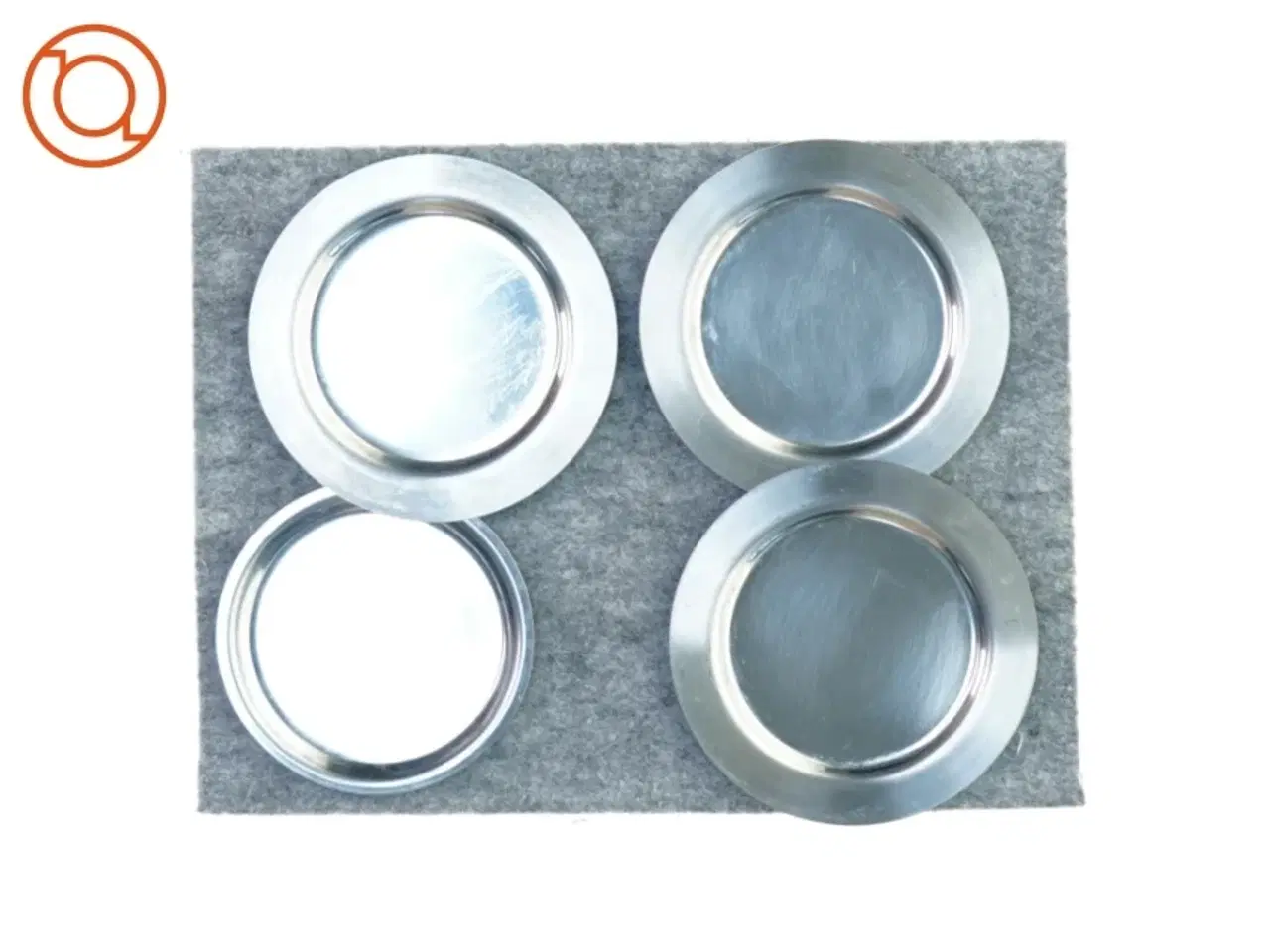 Billede 1 - 4 stk lyseholdere til bloklys (str. 10 cm)