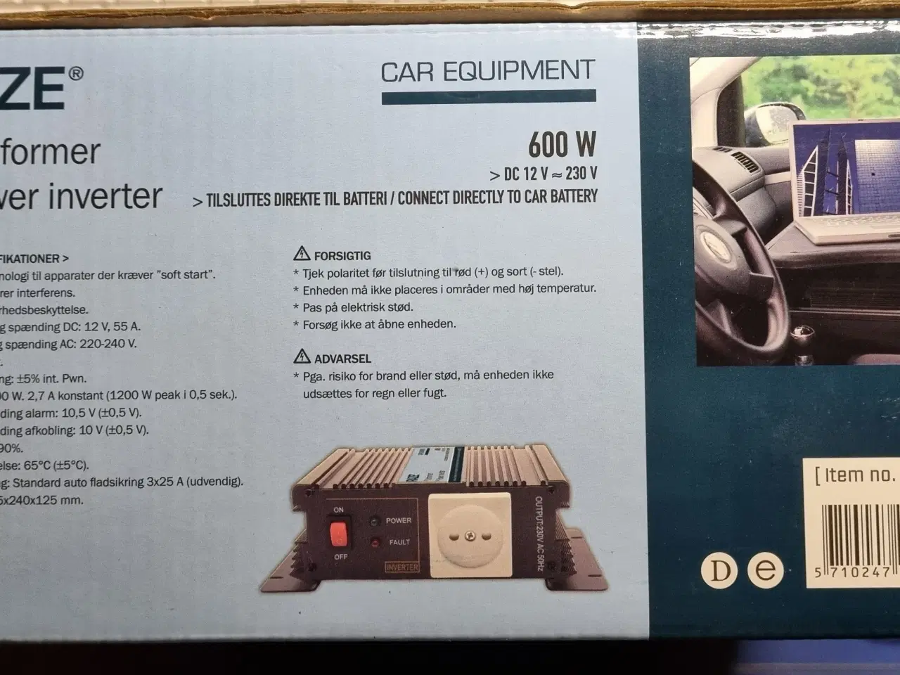 Billede 4 - Inverter 600W