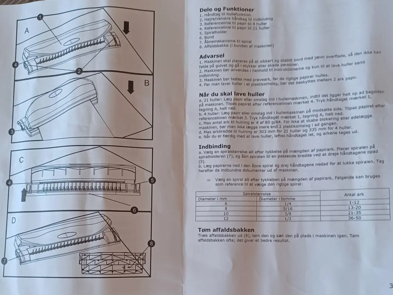 Billede 3 - Spiralbindingsmaskine