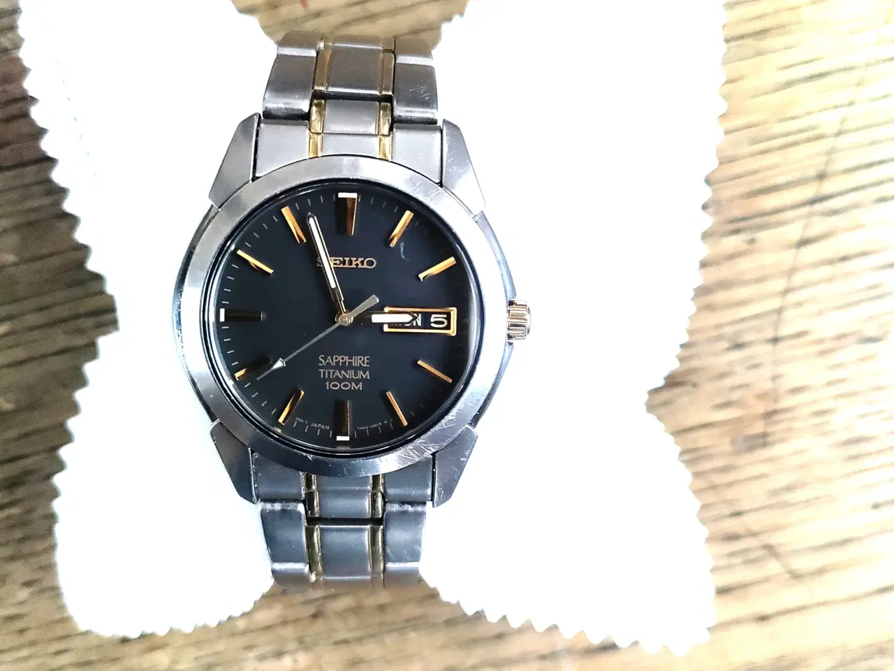 Billede 2 - Seiko Sapphire Titanium Mineralglas kaliber TN43