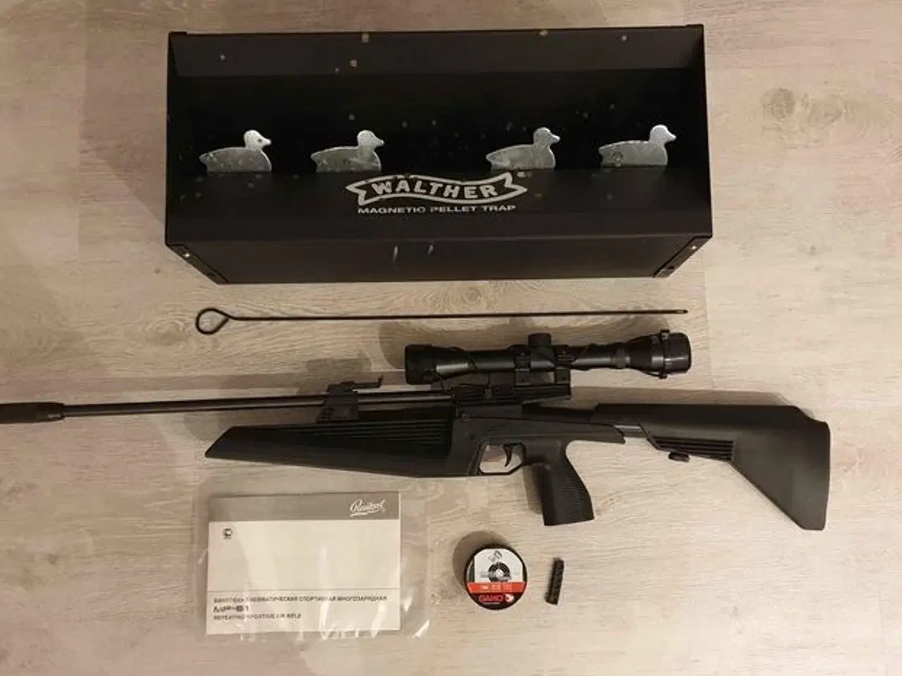 Billede 1 - Baikal MP-61 med skydekasse