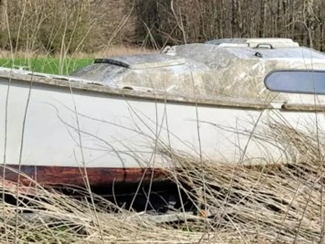 Billede 2 - Gammel fiber båd med sænkekøl gives væk