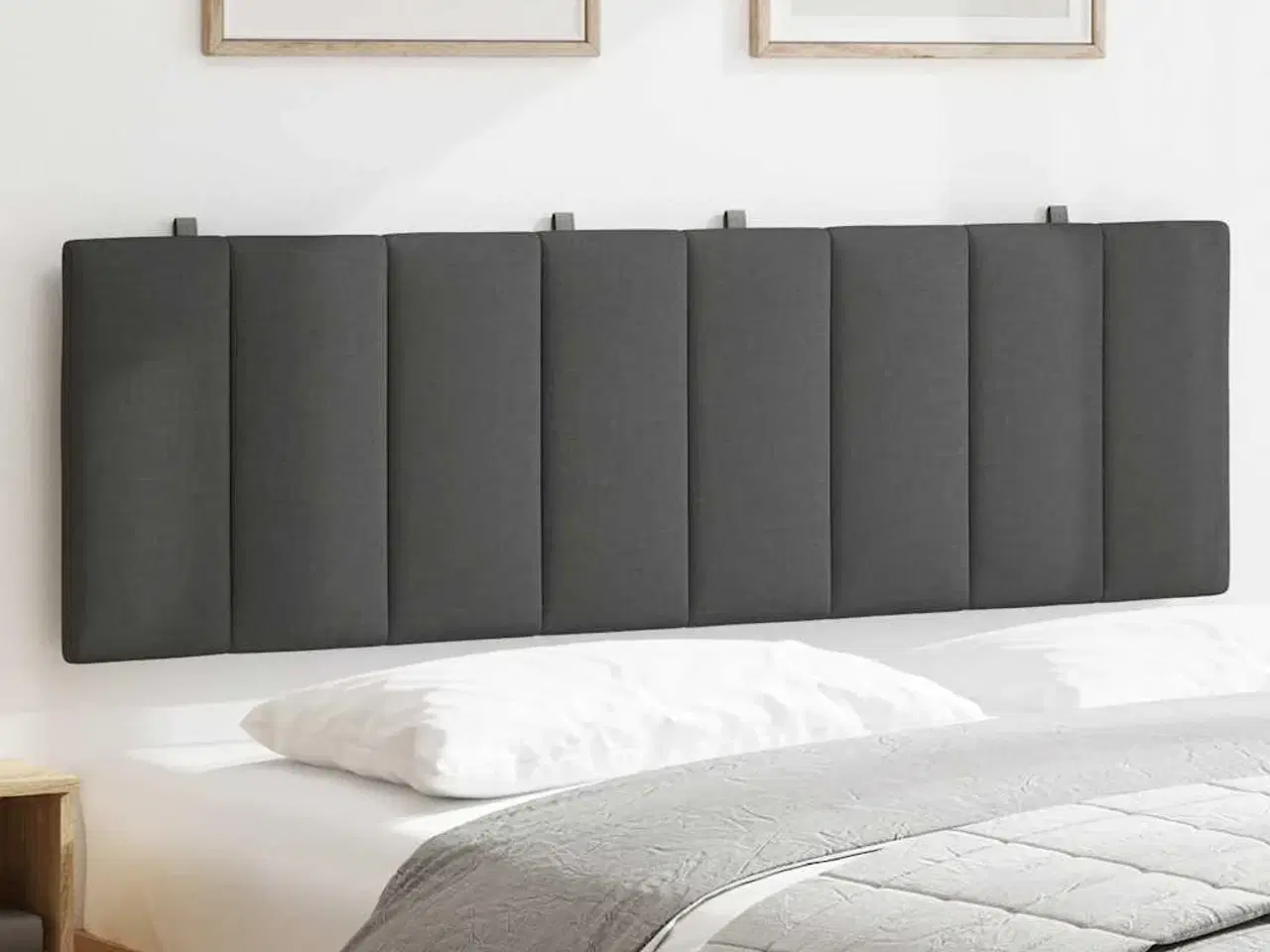 Billede 3 - Gavlpude Hanko 160 cm stof mørkegrå